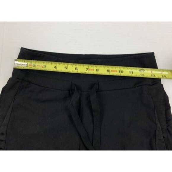 ATHLETA Shorts Women’s XXS Black Bermuda Zipper Pockets Stretch Drawstring - Picture 7 of 10